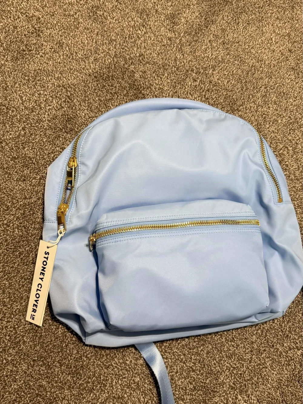 Stoney Clover Lane Periwinkle Light Blue Backpack